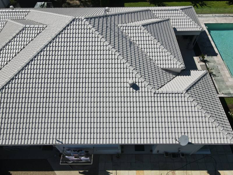Tile Roof Painting - after